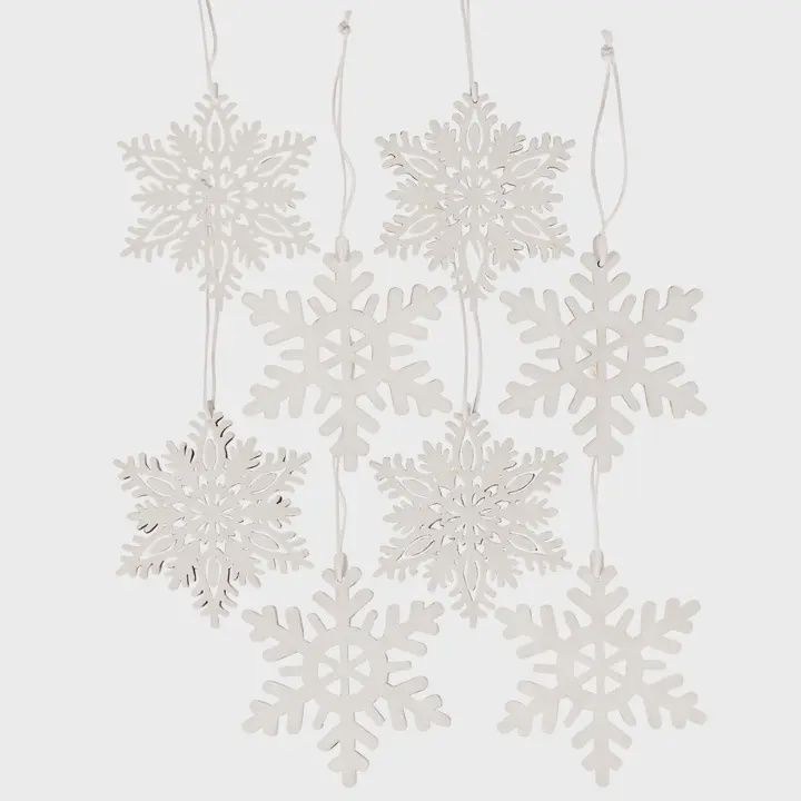 Large Snowflake Ornament Set