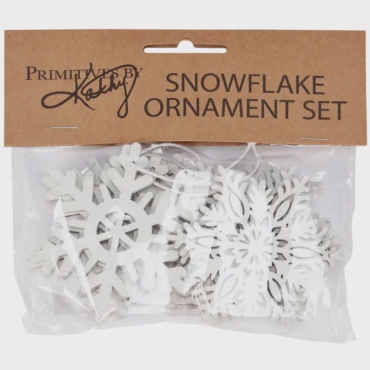 Large Snowflake Ornament Set
