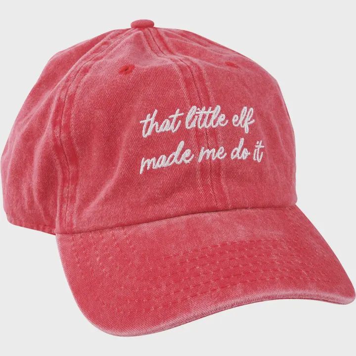 Little Elf Made Me Do It Baseball Cap