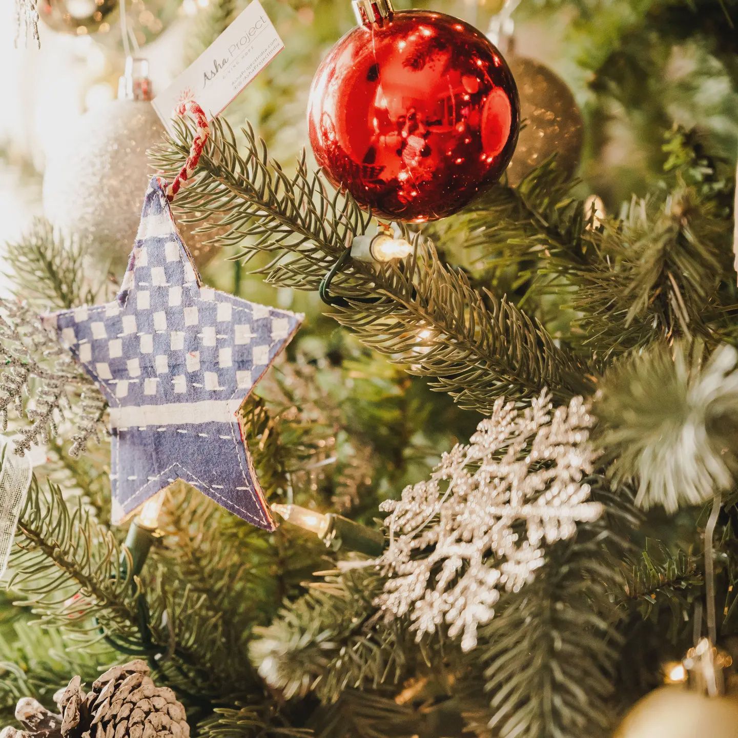 Kantha Star Ornaments