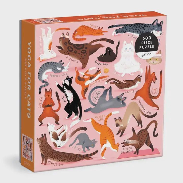 Yoga For Cats: 500 Piece Puzzle