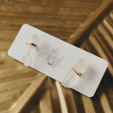 Clear Quartz Studs