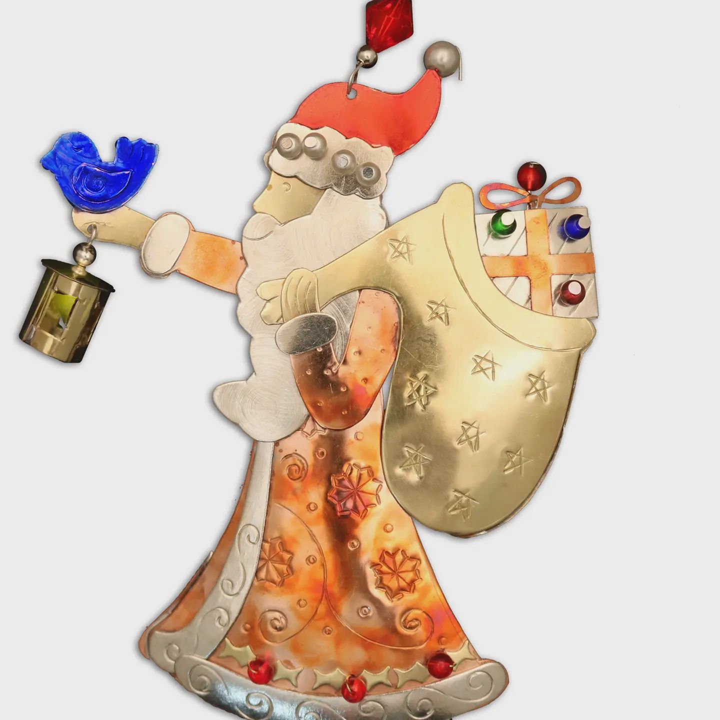 Santa Lantern Ornament