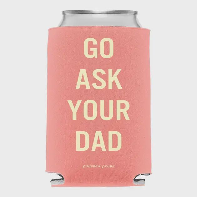 Ask Dad Funny Printed Regular Can Drink Koozie