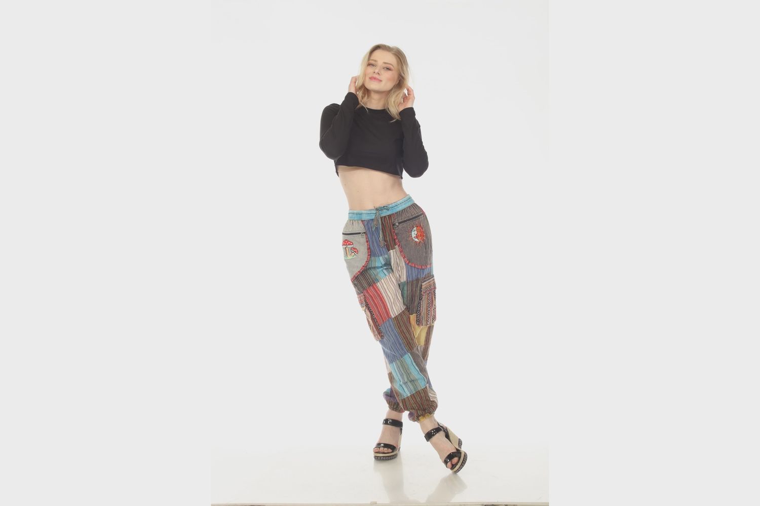 Cherry Mushroom / Sun Moon Yoga Trouser D400