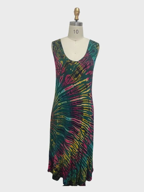 Rayon Tie Dye Long Dress KTP2130