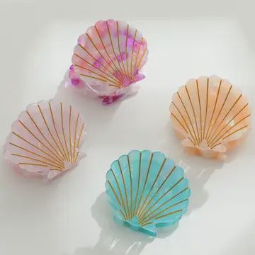 Oceane Small | Multi Color Seashell Eco-Friendly Claw Clip