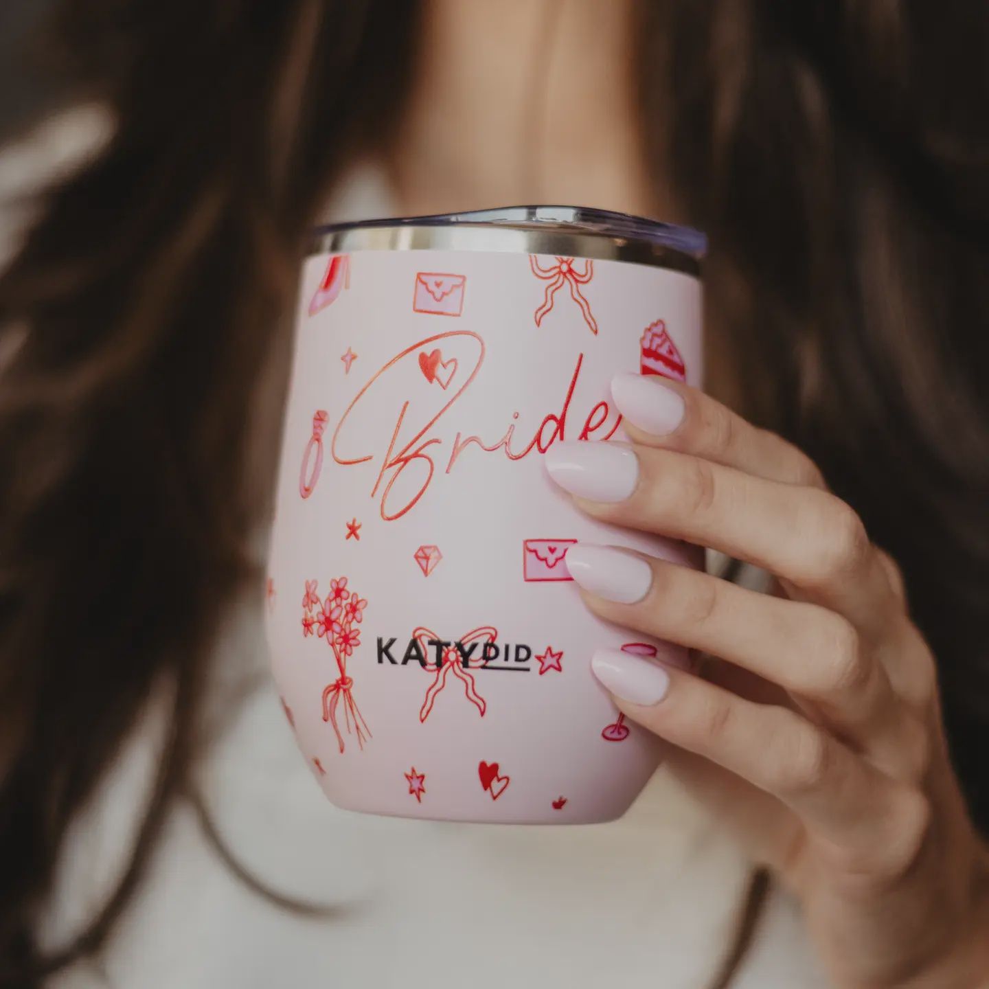 Bride Wine Tumbler | Light Pink