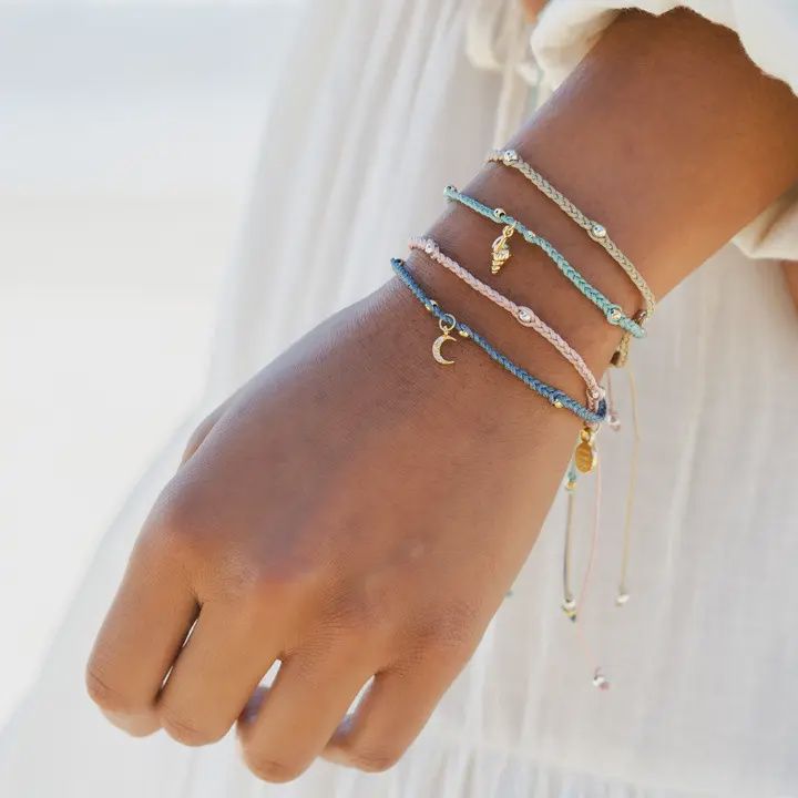 Braided BB Charm Bracelet