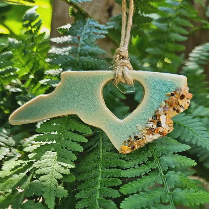 North Carolina Love Sandy Ceramic Ornament Keepsake