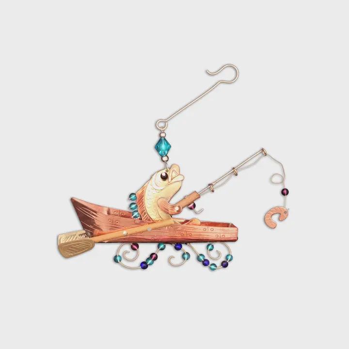 Fish Fishing Ornament