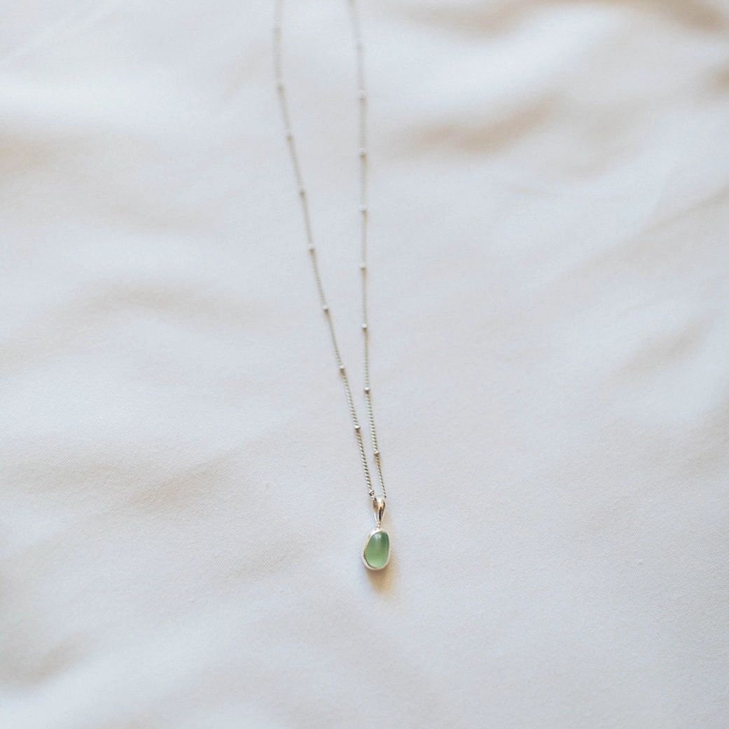 Sea Glass Necklace Handmade