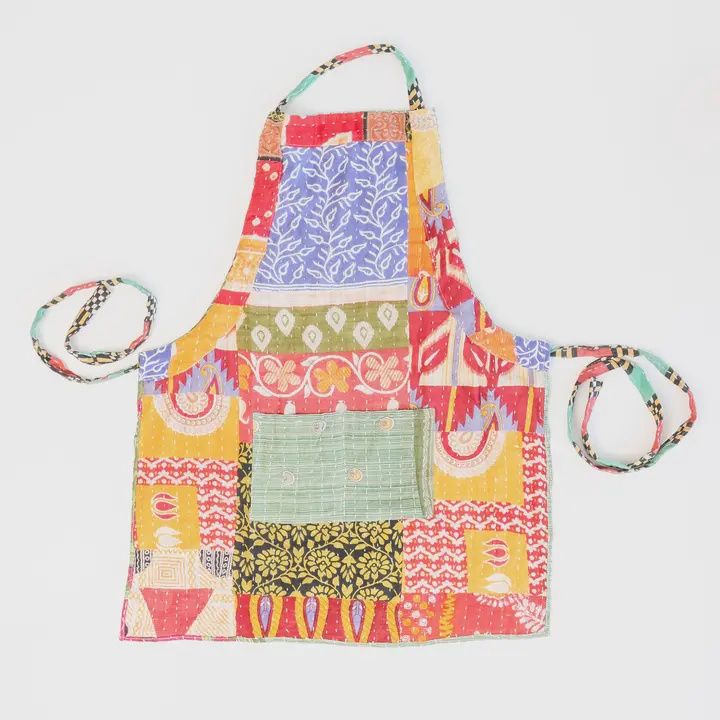 Kantha Patchwork Sari Apron