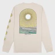 Sunny Seas Men&#39;s + Women&#39;s Organic T-Shirt | Tan