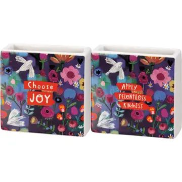 Choose Joy Square Vase