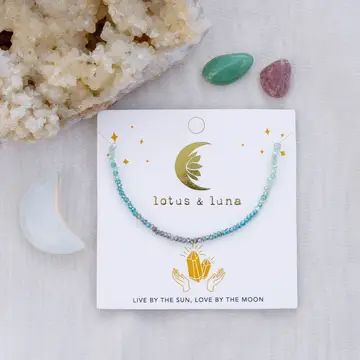 &quot;Live By the Sun, Love By the Moon&quot; Goddess Necklace