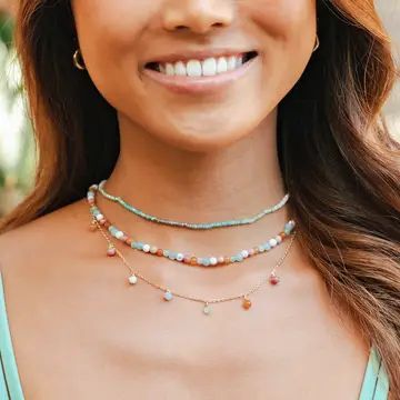 &quot;Live By the Sun, Love By the Moon&quot; Goddess Necklace