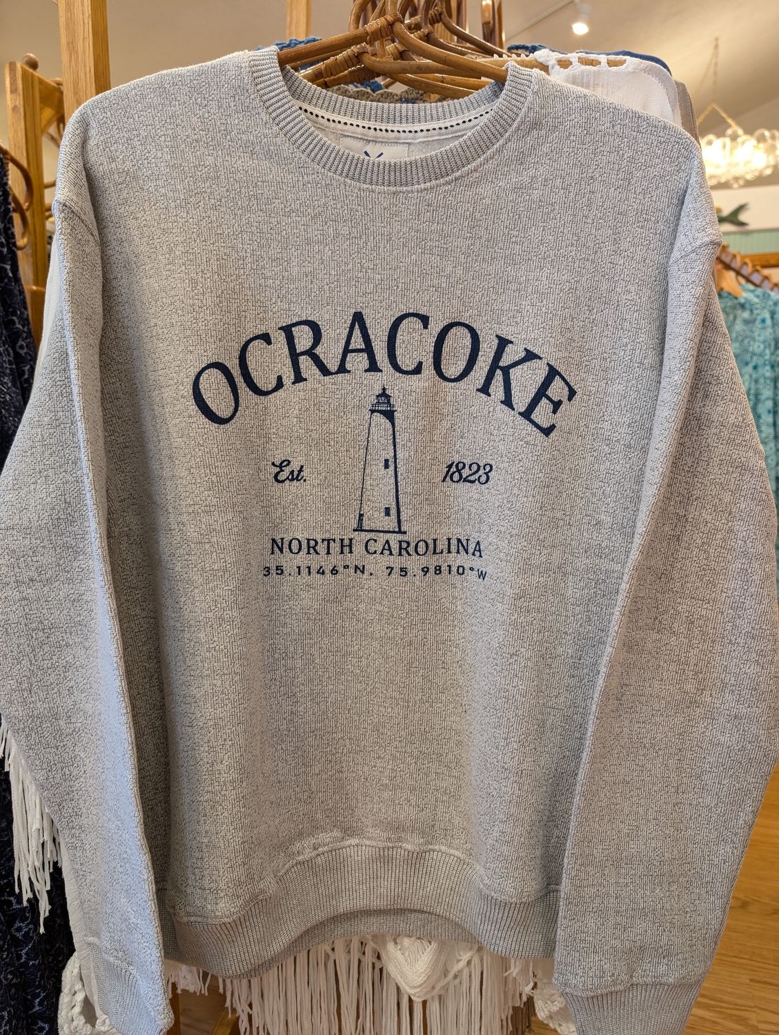 Lighthouse Nantucket Fleece Crewneck, Size: Large