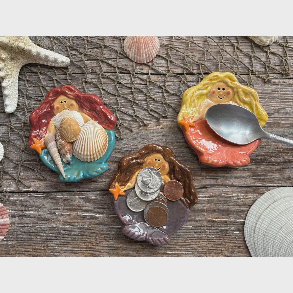 Ceramic Mermaid Dish