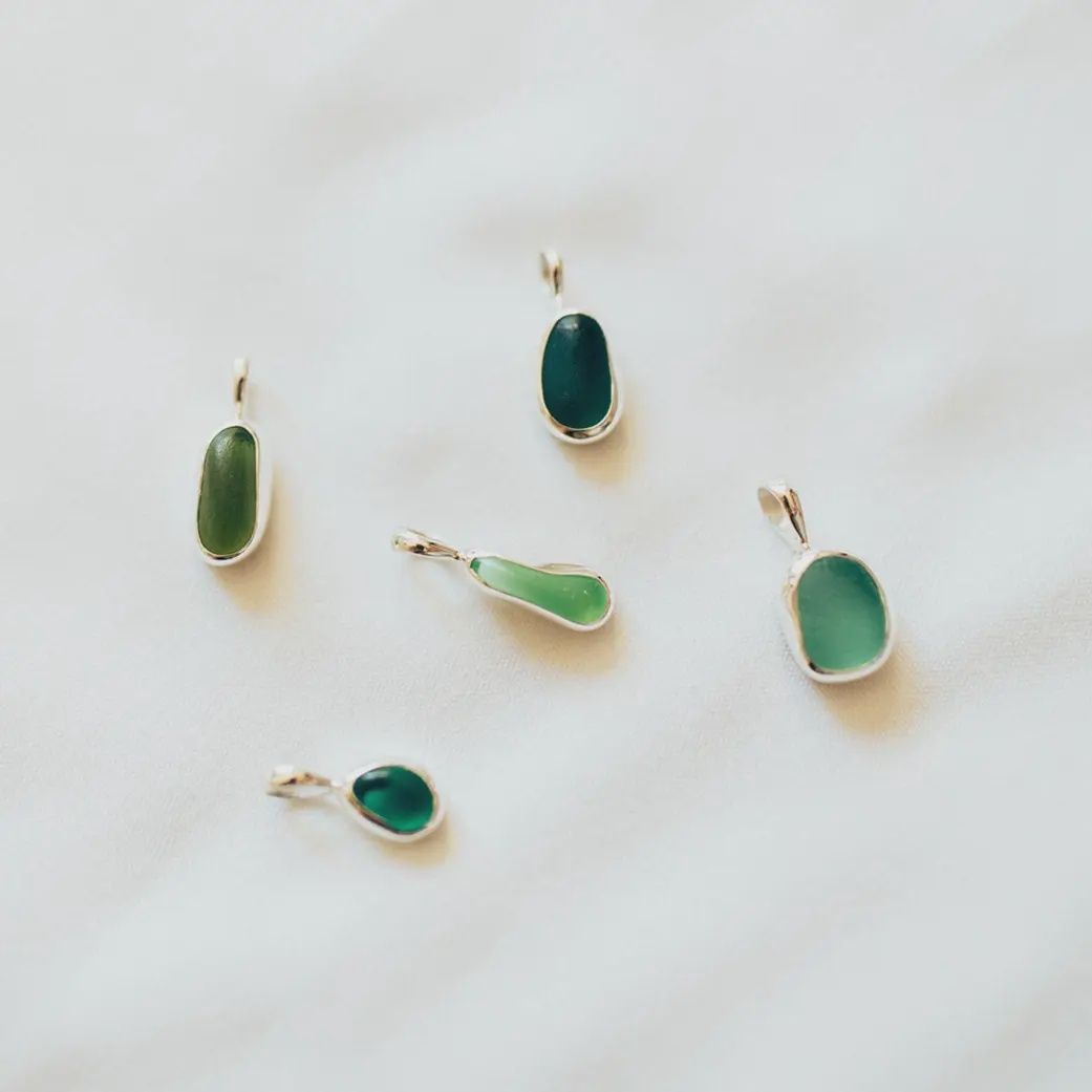 Sea Glass Necklace Handmade