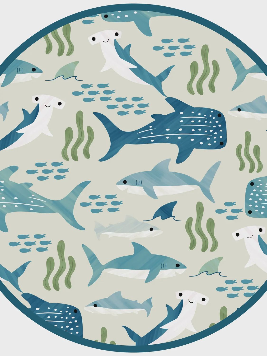 Shark Friends Ocean Bamboo Convertible Baby Pajamas