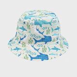 Shark Friends &amp; Ocean Blue Reversible Bucket Hat