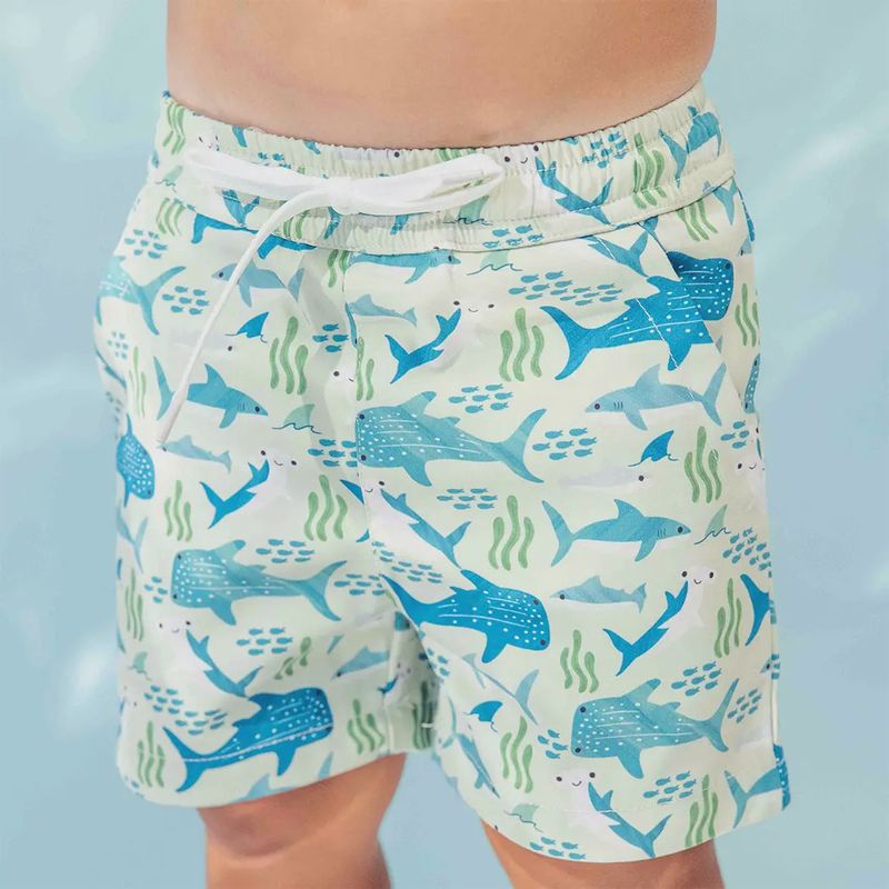 Shark Friends Boys Swim Trunks