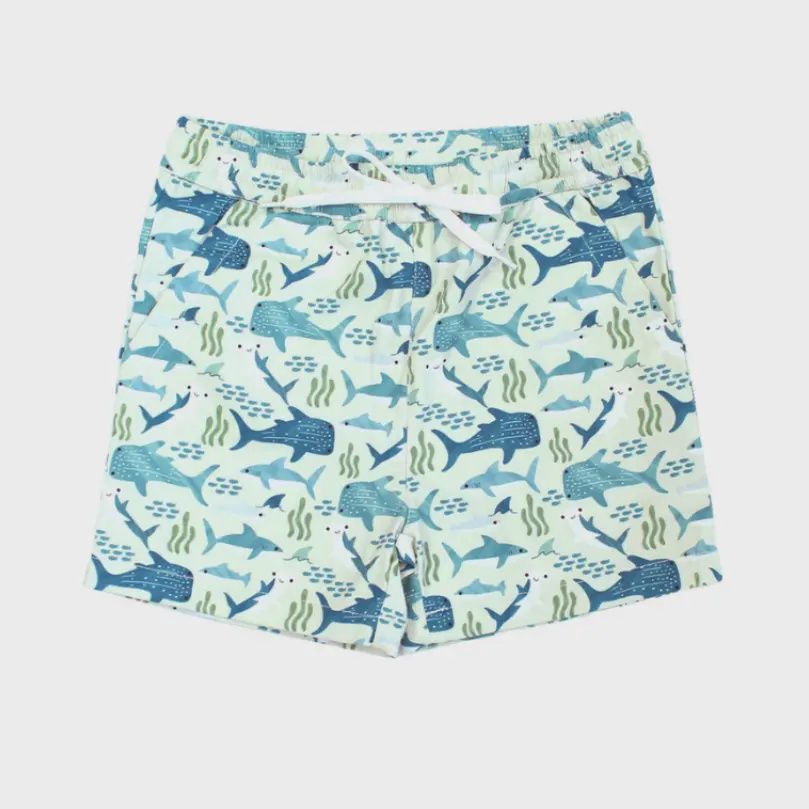 Shark Friends Boys Swim Trunks, Size: 3-6M