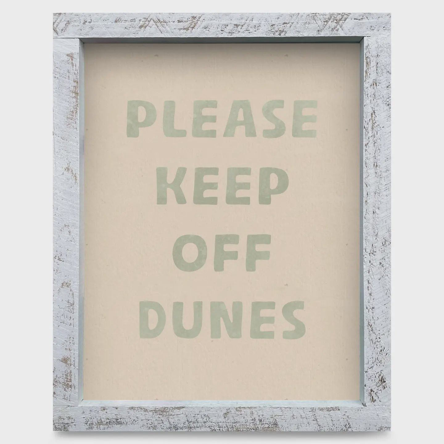 Keep Off The Dunes Wood Framed Art 18x24