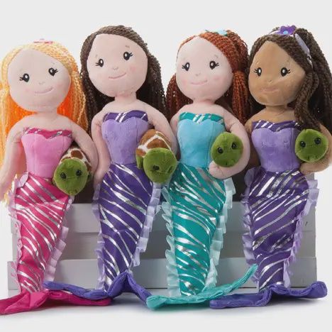 Mermaid &amp; Turtle Plush