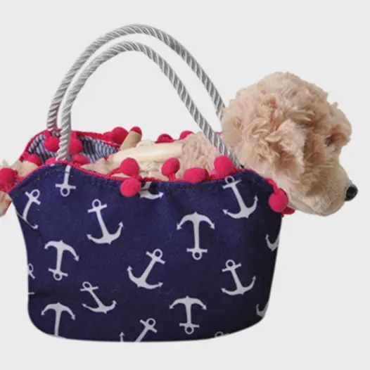 Scruffy Dog Purse Anchors Away Plush