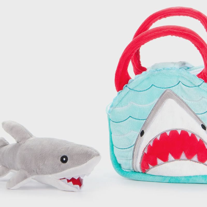 Shark Plush Animal Set With Purse