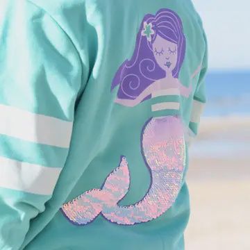 Mermaid Sequin Toddler and Kids 3D Hoodie