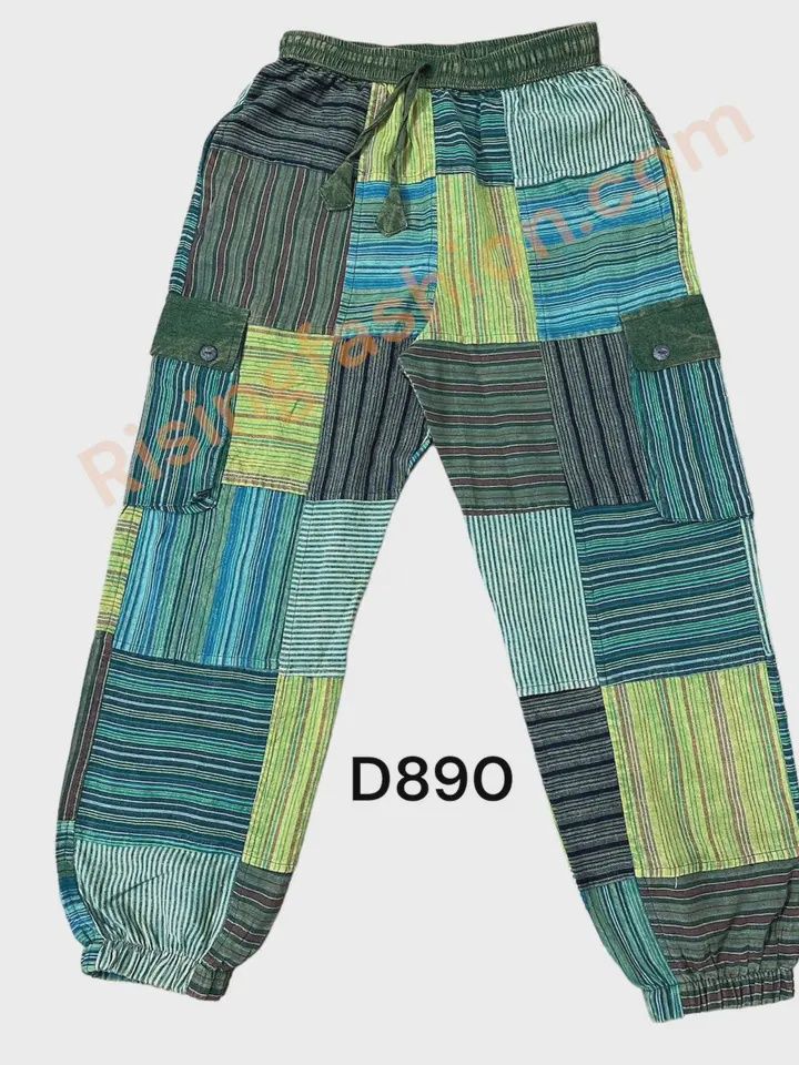 Cotton Mountain Patchwork Cargo Pant D890, Size: S