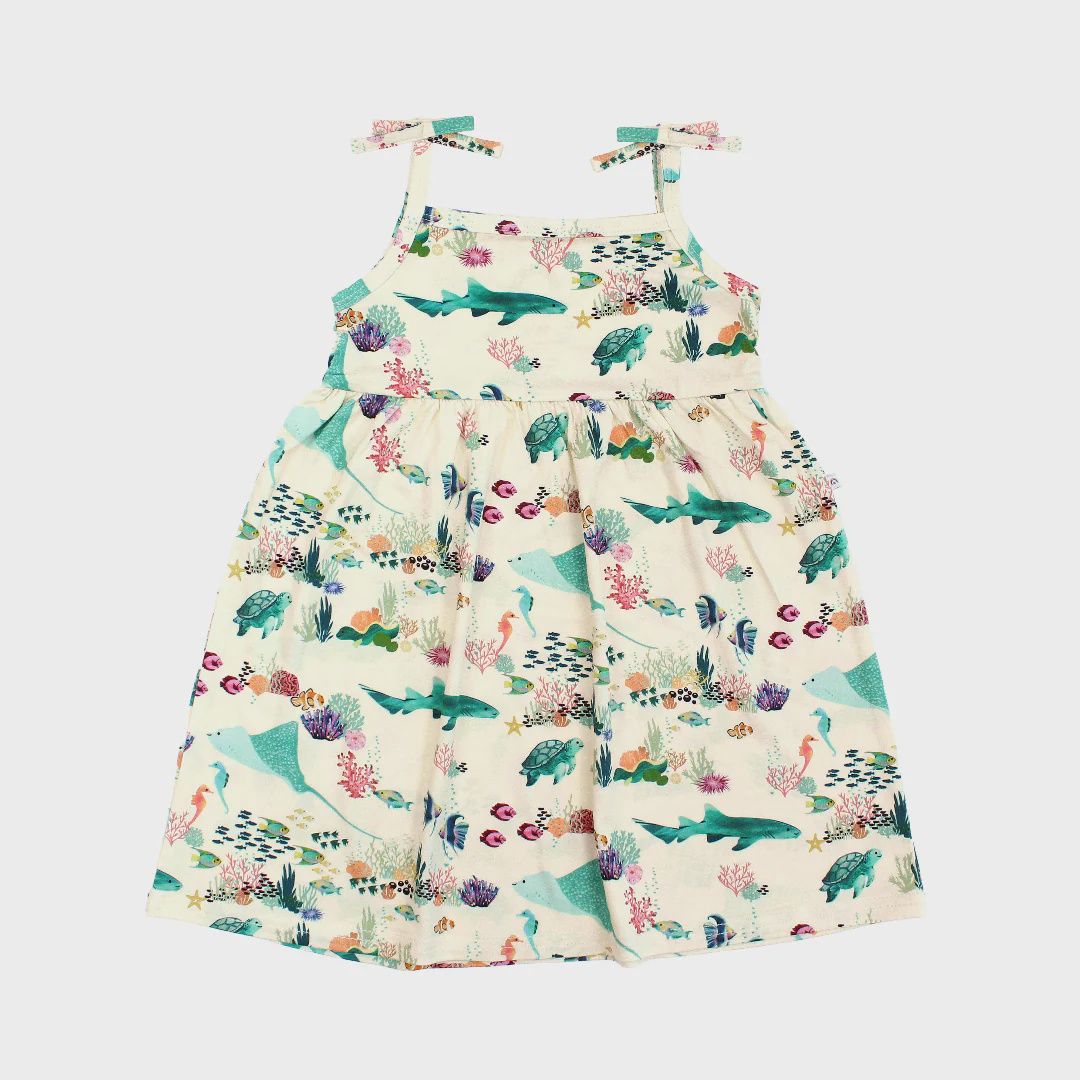 Coral Reef Bamboo Sundress, Size: 18-24M