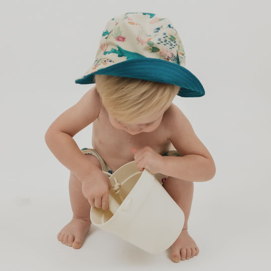 Coral Reef Reversible Bucket Hat
