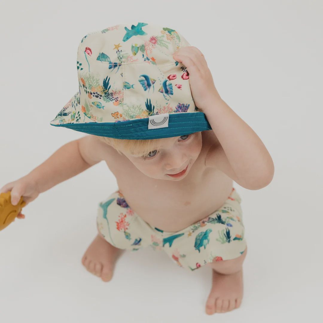 Coral Reef Reversible Bucket Hat