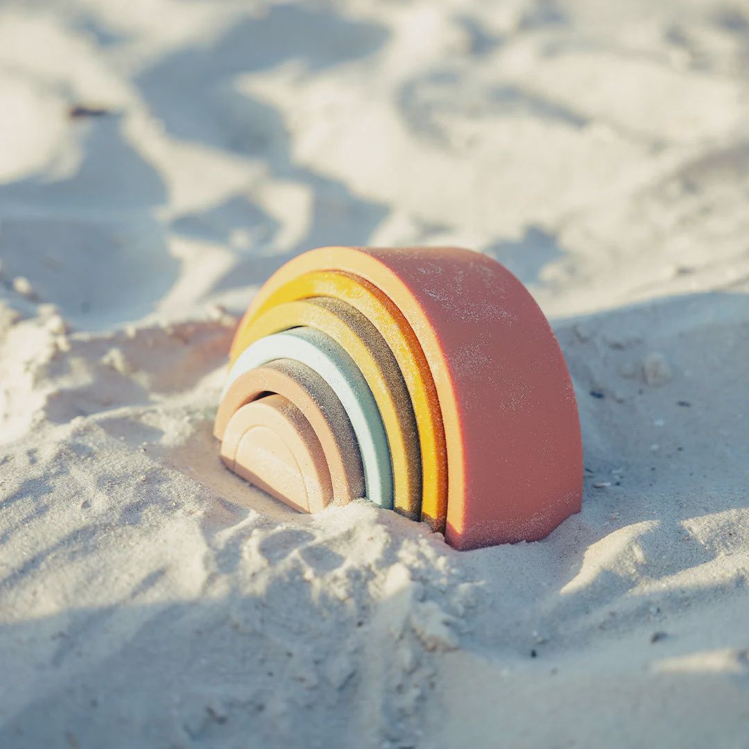 Lucy&#39;s Room Silicone Stacking Rainbow Toy Play Set