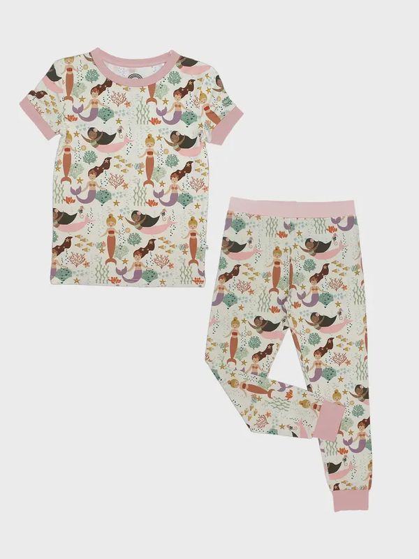 Mermaids Bamboo Kids PJ Toddler Sleep Set