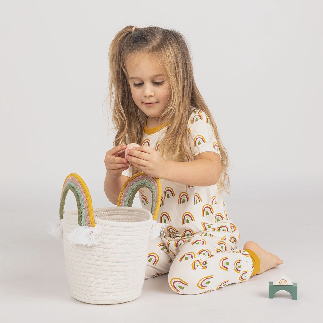 Rainbow Rope Gift Basket