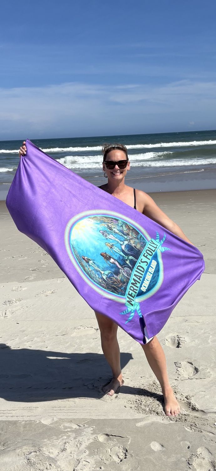 Mermaids Folly Towel / Lilac