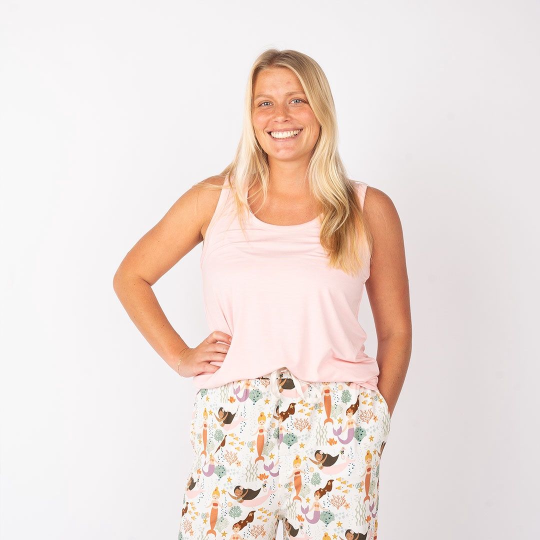 Bubblegum Bamboo Pajama Sleep Tank