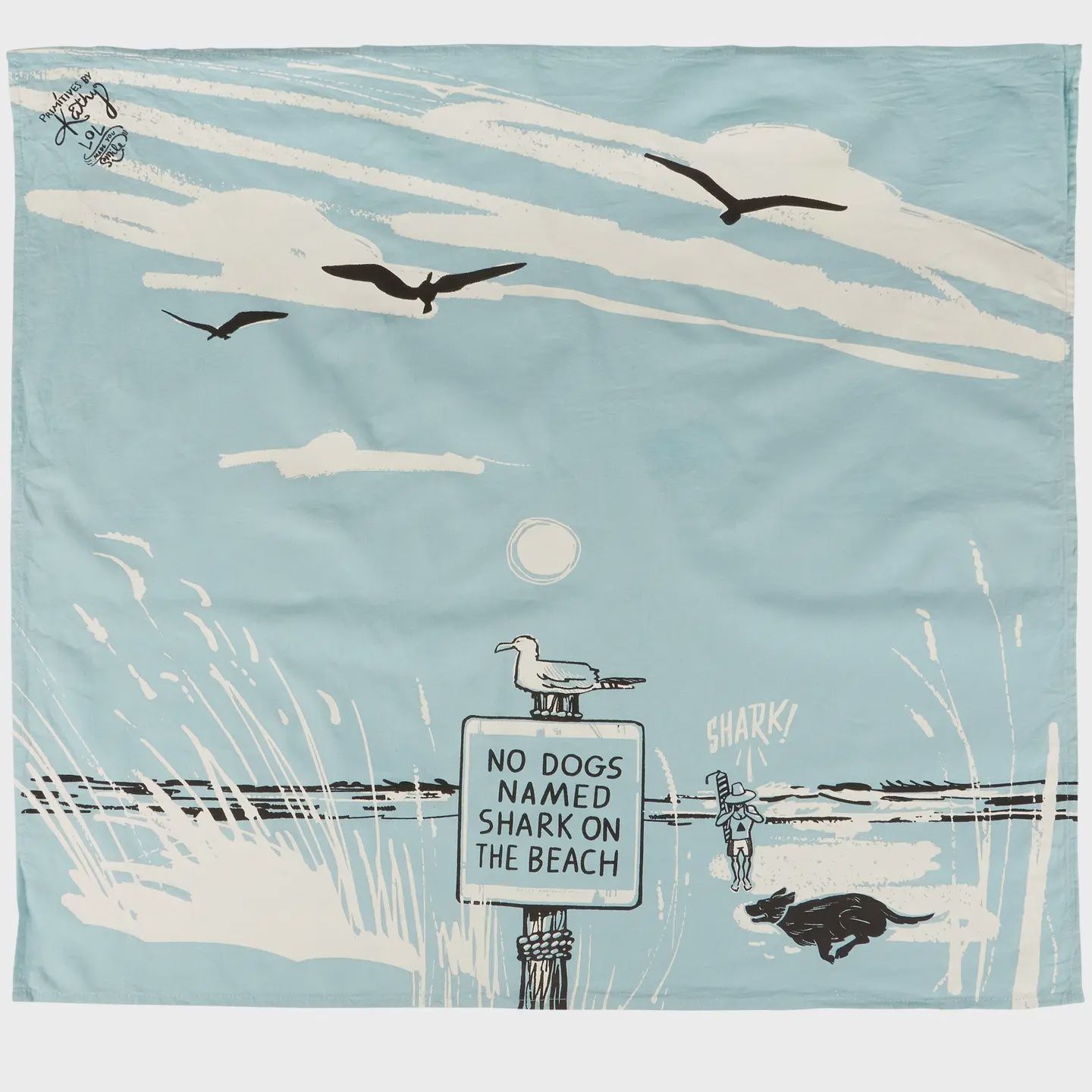 No Dogs Named Shark Kitchen Towel