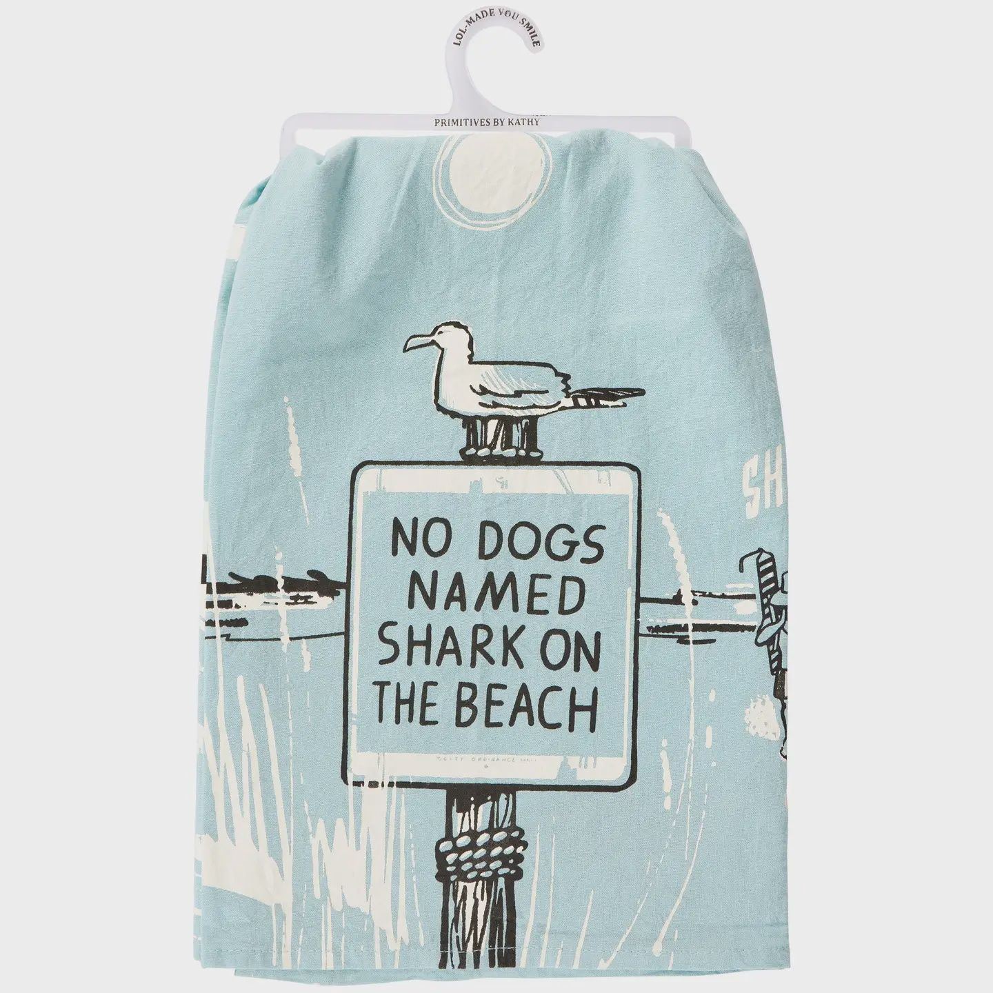 No Dogs Named Shark Kitchen Towel