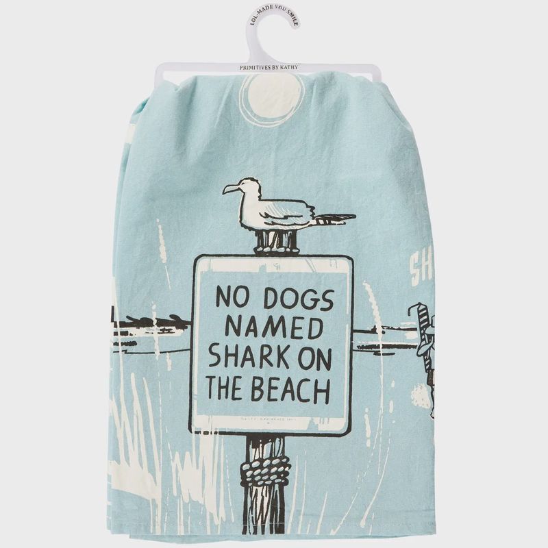 No Dogs Named Shark Kitchen Towel