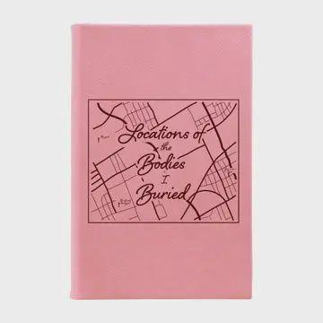 Locations of the Bodies-Buried Leather Journal