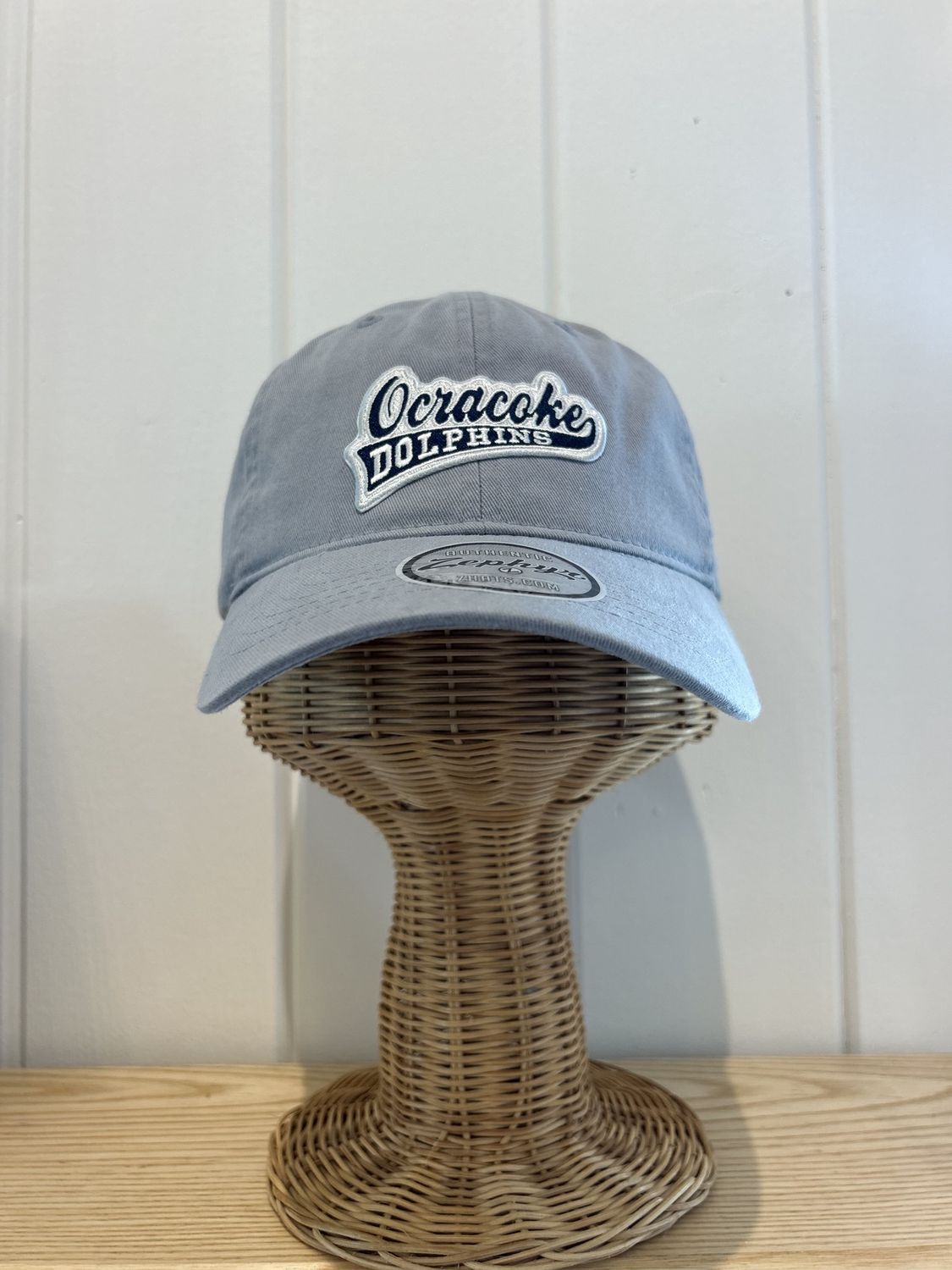 Ocracoke Dolphin Hat, Color: Grey Chino