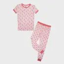 Fancy Flamingos Short Sleeve PJ Set, Size: 4-5T
