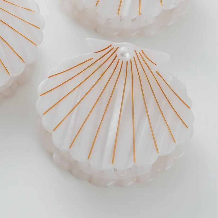 Opal Pearl Seashell Claw Clip