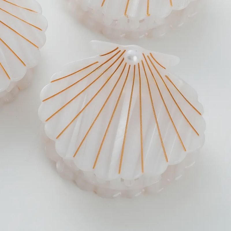 Opal Pearl Seashell Claw Clip